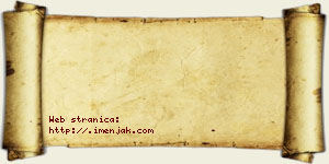 Tanja Pjanić vizit kartica